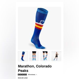 Pro compression socks, 1 pair colorado S/M running, ski season, stocking stuffer